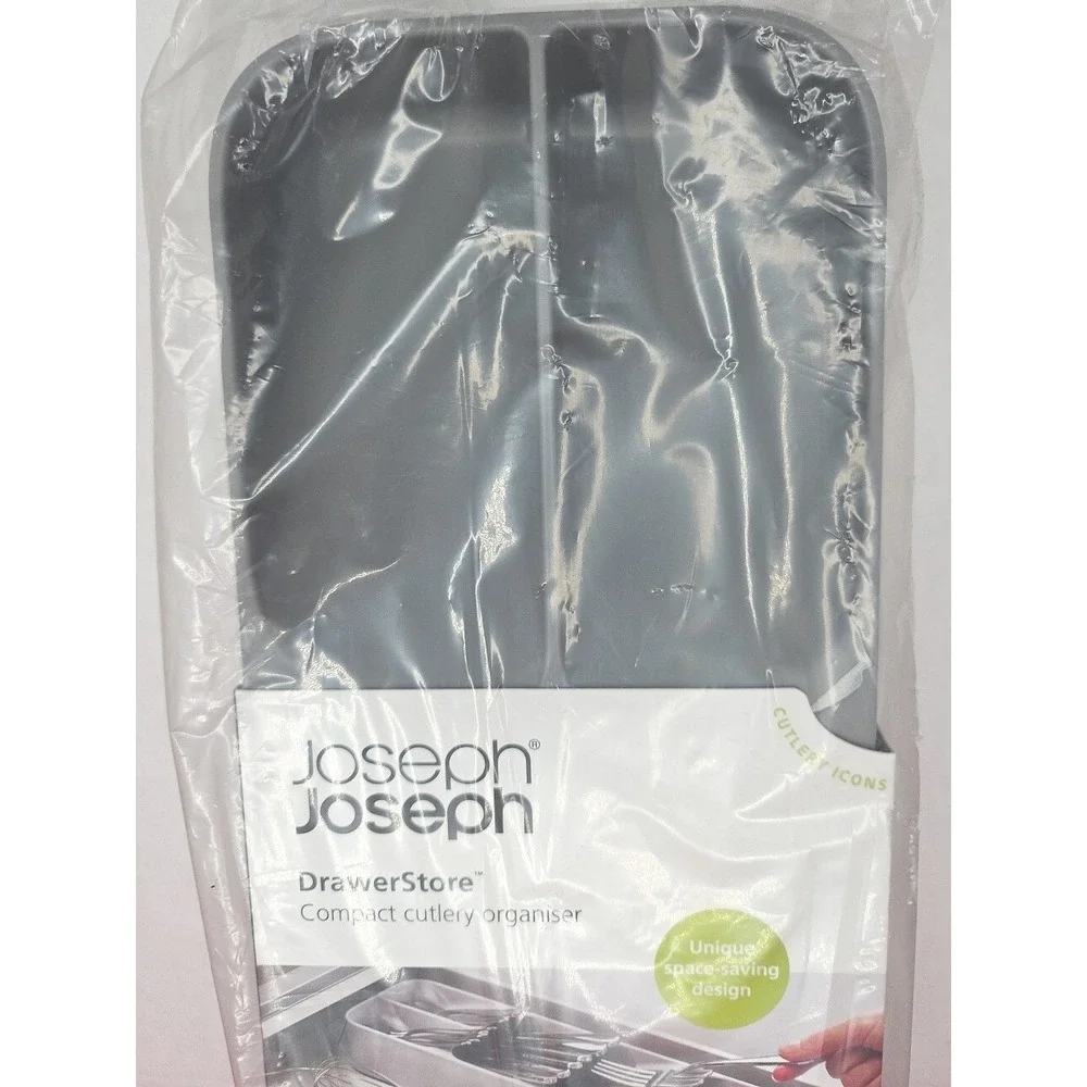 Joseph Joseph DrawerStore‎ Compact Cutlery Organizer Silverware Kitchen Gray New